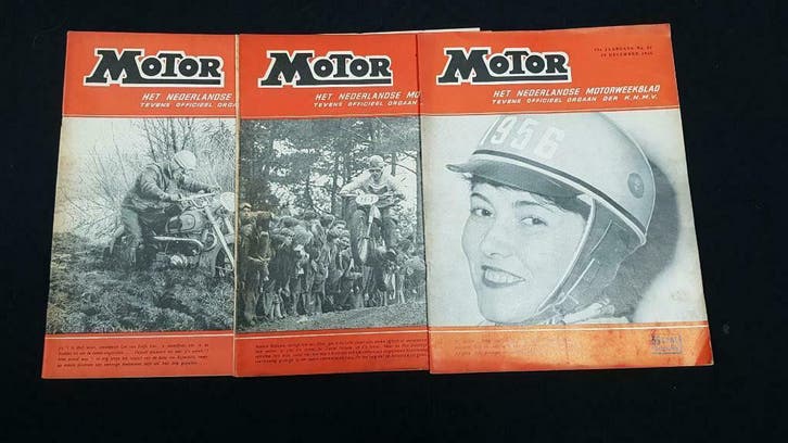 Het Nederlands Motorweekblad 'MOTOR' jaargang 1955, Boeken, Motoren, Algemeen, Gelezen, Verzenden