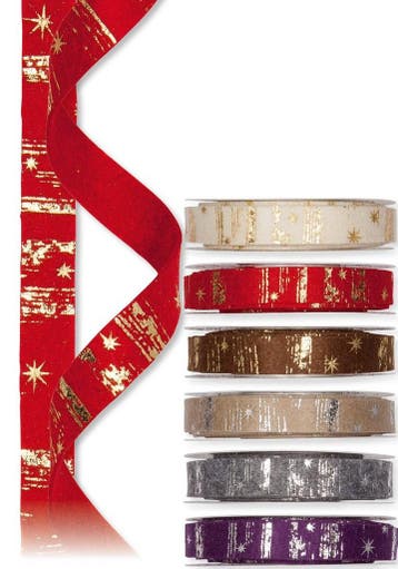 Vilt lint viltband bedrukt met sterren 72 pearl zilver 2 cm, Ophalen of Verzenden, Nieuw