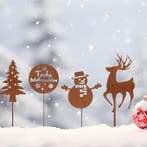 Kerstdecoratie voor Buiten en Binnen - Set van 11 - Metalen, Verzenden, Nieuw