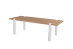 Hartman Esmee tafel wit met teak blad 200 x 100 cm SALE |, Ophalen of Verzenden, Nieuw