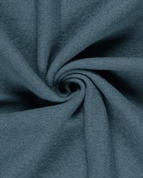 Gekookte Wol Bouclé Staal Blauw, Nieuw, Blauw