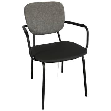 bert plantagie Set Van 4 Eetkamerstoelen Moore 1.0 -, Huis en Inrichting, Stoelen, Ophalen of Verzenden, Zo goed als nieuw, Grijs