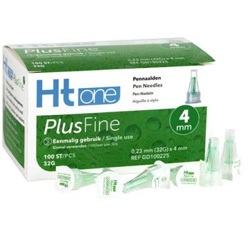 HT One PlusFine pennaalden 4 mm 32G 100 stuks, Verzenden, Nieuw