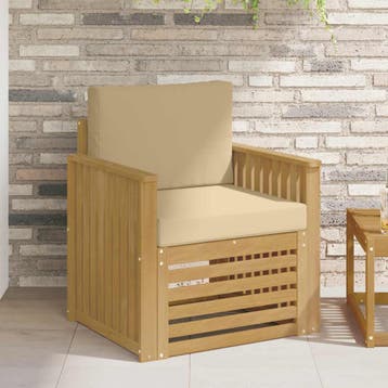 vidaXL Buiten bankenset Polyester Wit, Verzenden, Nieuw