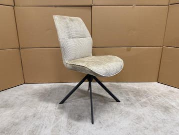 Veiling - Stoel Mellow (set van 4) - draaibaar - Stof Desert, Huis en Inrichting, Nieuw