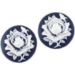 2 x Camee rond 20 mm Hollands blauw / wit  20mm, Ophalen of Verzenden, Nieuw, Overige typen