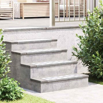 vidaXL Trap Tread 10 st 60 x 18 x 2,5 cm Zilver Aluminium, Verzenden, Nieuw