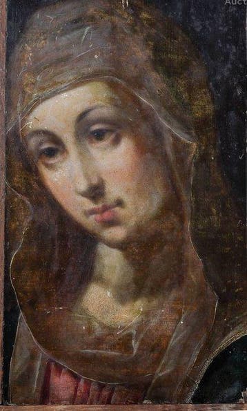 Ecole du Brabant XVII ème - Madone, Antiek en Kunst