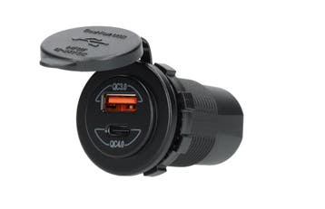 Power Line Contactdoos USB-A QC3.0 + USB-C QC4.0 Lader, Ophalen of Verzenden, Nieuw