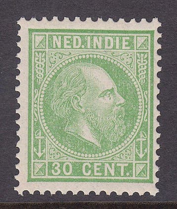 Nederlands-Indië 1888 - Koning Willem III - NVPH 14, Gestempeld