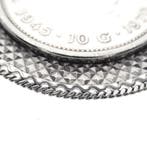 Zilveren hanger met 10 gulden munt; Juliana 1970, Ophalen of Verzenden, Gebruikt, Zilver, Overige merken