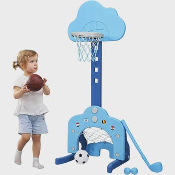 3-in-1 Kinder Speeltoestel: Basketbal, Voetbal & Golf met Ve, Sport en Fitness, Basketbal, Verzenden, Nieuw