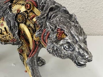 Exclusief S.Buru - sculptuur, XXL STATUE-signed-STEAMpunk