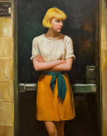 Elena Rigano (XXI) - Ombre e attesa in città, Antiek en Kunst