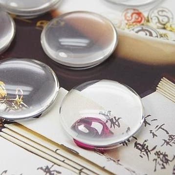 4 x cabochon glas transparant half rond Ø 20mm, Ophalen of Verzenden, Nieuw, Overige typen