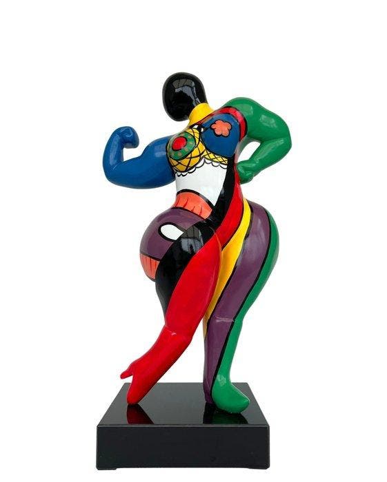 Beeldje - Marmer, glasvezel, Antiek en Kunst, Kunst | Designobjecten