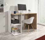 Bureau Pierre | Buro | 120x52x88 cm | Eiken - Wit of Grijs, Verzenden, Nieuw