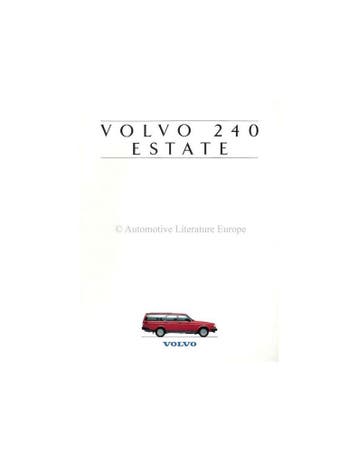 1993 VOLVO 240 ESTATE BROCHURE NEDERLANDS, Nieuw, Volvo, Author