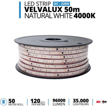 LED Strip - Velvalux - 50 Meter - Natuurlijk Wit 4000K -, Ophalen of Verzenden, Nieuw, Overige fittingen