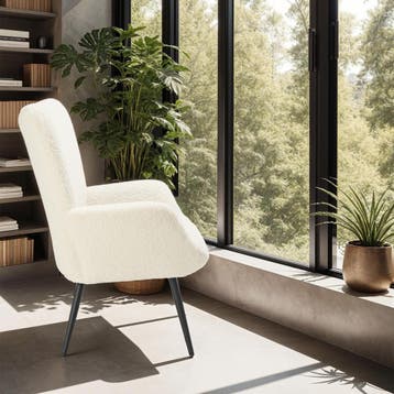 Fauteuil Hygge gestoffeerd, ergonomisch, draagkracht 150 kg, Verzenden, Nieuw