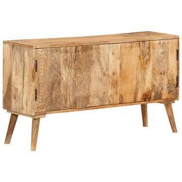 vidaXL Dressoir 110x30x60 cm massief mangohout, Verzenden, Nieuw, Overige houtsoorten, Minder dan 50 cm