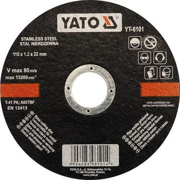 Doorslijpschijf Rvs 115 X 1,0 X 22 Mm, Verzenden, Nieuw