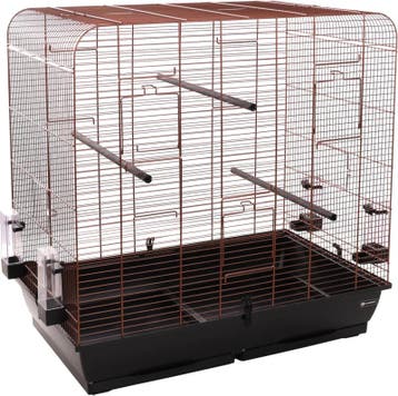 Vogelkooi Macha – Koper/Zwarte Binnenkooi voor Parkieten,., Verzenden, Nieuw, Overige materialen, Vogelkooi
