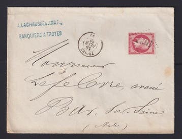 Frankrijk 1863 - Empire niet-geperforeerd nr. 17B gestempeld, Gestempeld