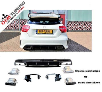A45 DIFFUSER | 2012-2018 | voor Mercedes-Benz A-Class W176, Auto-onderdelen, Mercedes-Benz, Nieuw, Ophalen of Verzenden, Achter
