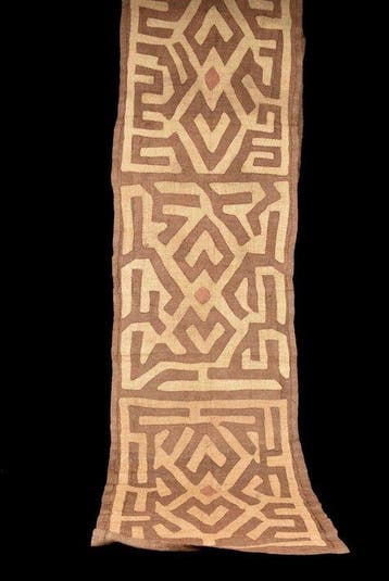 Kuba textiel - 290 cm - Shoowa-Kuba - DR Congo (Zonder