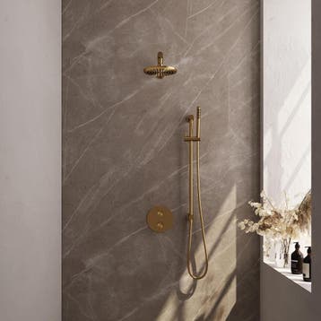 Brauer Gold Carving Thermostatische Regendoucheset Inbouw -, Ophalen of Verzenden, Nieuw