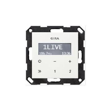 GIRA Systeem 55 inbouw radio Zuiver wit 228403, Ophalen of Verzenden, Nieuw