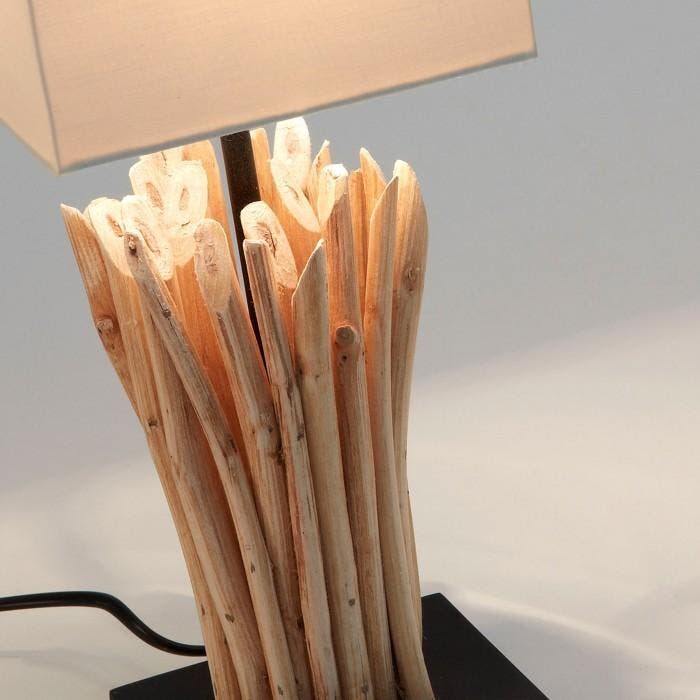 table lamp tropical wood, Antiek en Kunst, Antiek | Lampen, Verzenden
