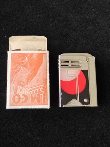 Imco - Silby 4800 - Aansteker - Art Deco Red Enamel, Nieuw