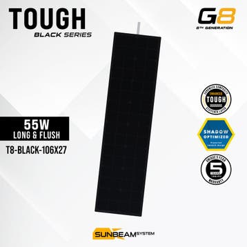 Tough G8 55 Watt Long Black Zonnepaneel, Ophalen of Verzenden, Nieuw