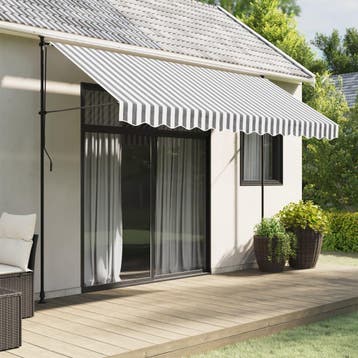 vidaXL Vervangingsdoek voor luifelrok gestreept 330x20 cm, Verzenden, Nieuw