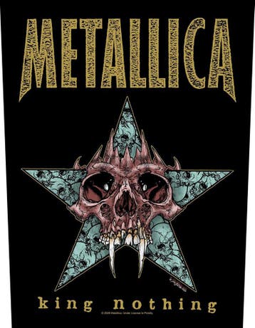 Metallica - King Nothing - Rugpatch officiële  merchandise, Ophalen of Verzenden, Nieuw, Kleding