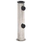 vidaXL Parasolvoet voor Ø38/48 mm stok staal zilverkleurig, Tuin en Terras, Parasols, Verzenden, Nieuw, Parasolvoet