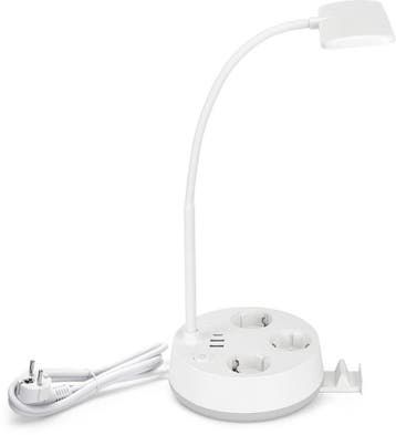 Bureaulamp - Tafellamp - Tafellamp slaapkamer - Wit - Aigost, Huis en Inrichting, Lampen | Tafellampen, Verzenden, Zo goed als nieuw