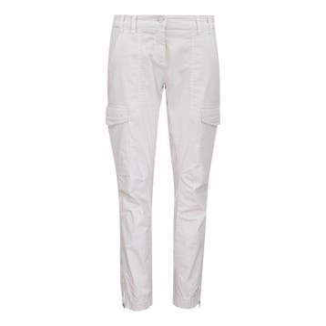 Cambio • Lotta cargo broek in ecru • 36, Cambio, Verzenden, Wit, Nieuw