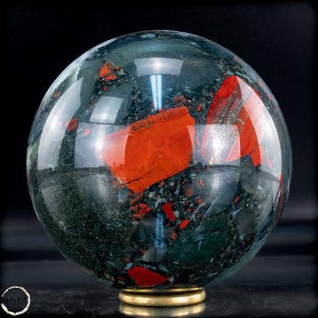 Zeldzame natuurlijke drakenbloedjaspis Sphere uit Afrika-