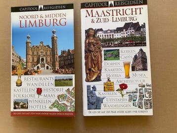 2 Capitool Reisgidsden - Noord- en Midden- / Zuid-Limburg, Capitool, Verzenden, Zo goed als nieuw, Reisgids of -boek