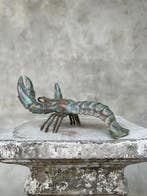 sculptuur, NO RESERVE PRICE - Bronze Patinated Lobster