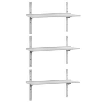 GGM Gastro | 3-laags RVS wandplank ECO - 1500x300mm |, Verzenden, Nieuw in verpakking, RVS Meubilair