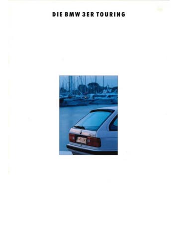 1992 BMW 3 SERIE TOURING BROCHURE DUITS, Ophalen of Verzenden, Nieuw