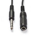 6.35 mm jack verlengkabel | V  M | Nedis | 5 meter, Audio, Tv en Foto, Audiokabels en Televisiekabels, Verzenden, Nieuw