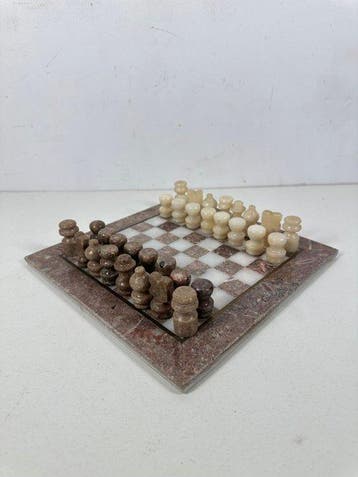 Marble Chess Set with Board - Schaakspel - Marmer