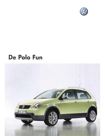 2004 VOLKSWAGEN POLO FUN BROCHURE NEDERLANDS, Nieuw, Volkswagen, Author