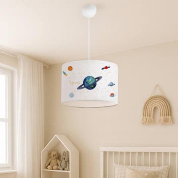 Kinder hanglamp Rugby wit met planetair motief lux.pro, Verzenden, Nieuw