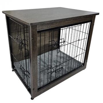 Hondenbench Topmast FurNiture Donkergrijs – Luxe Houten H., Verzenden, Nieuw